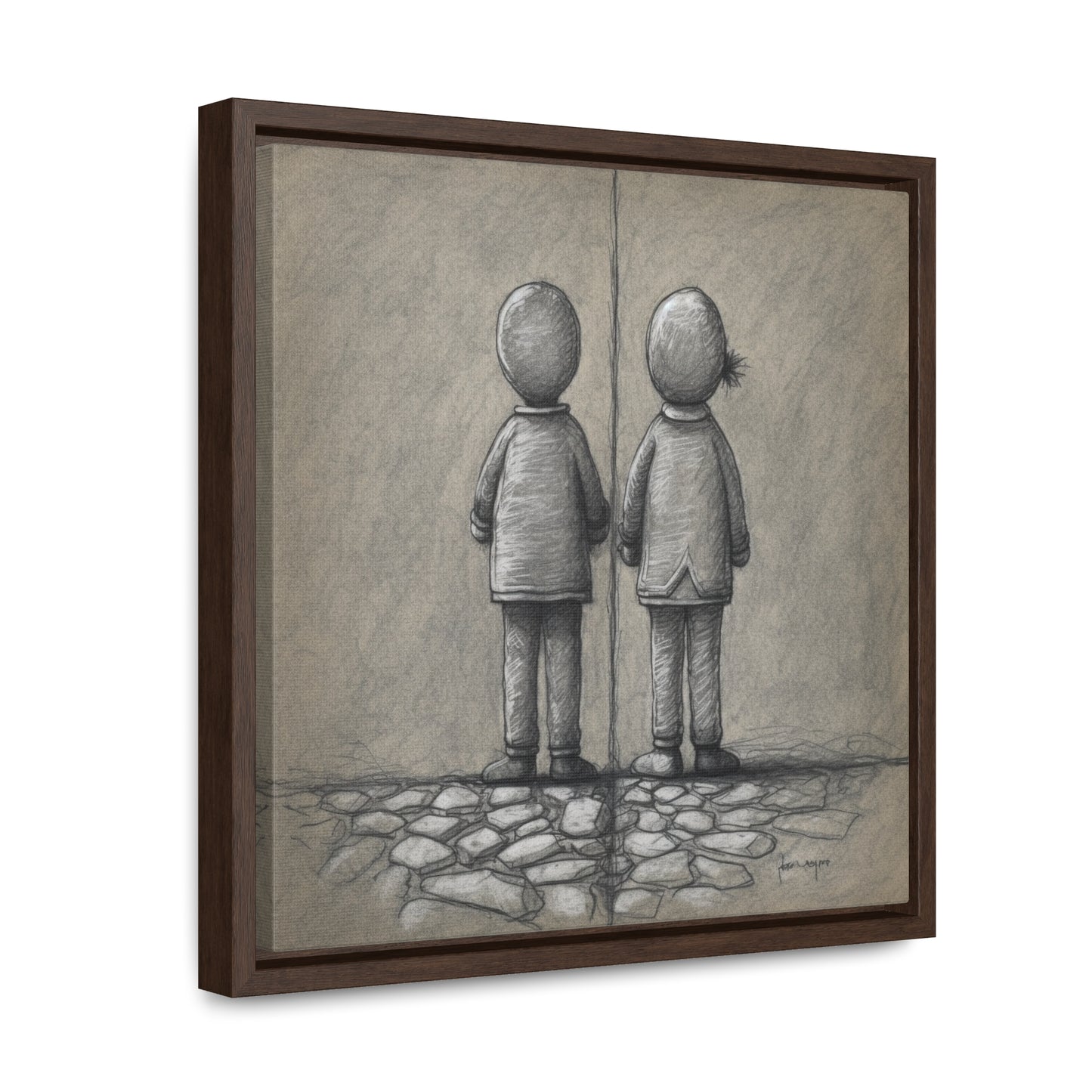 The Courage of Vulnerability 7, Valentinii, Gallery Canvas Wraps, Square Frame