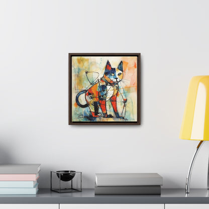 Cat 77, Gallery Canvas Wraps, Square Frame