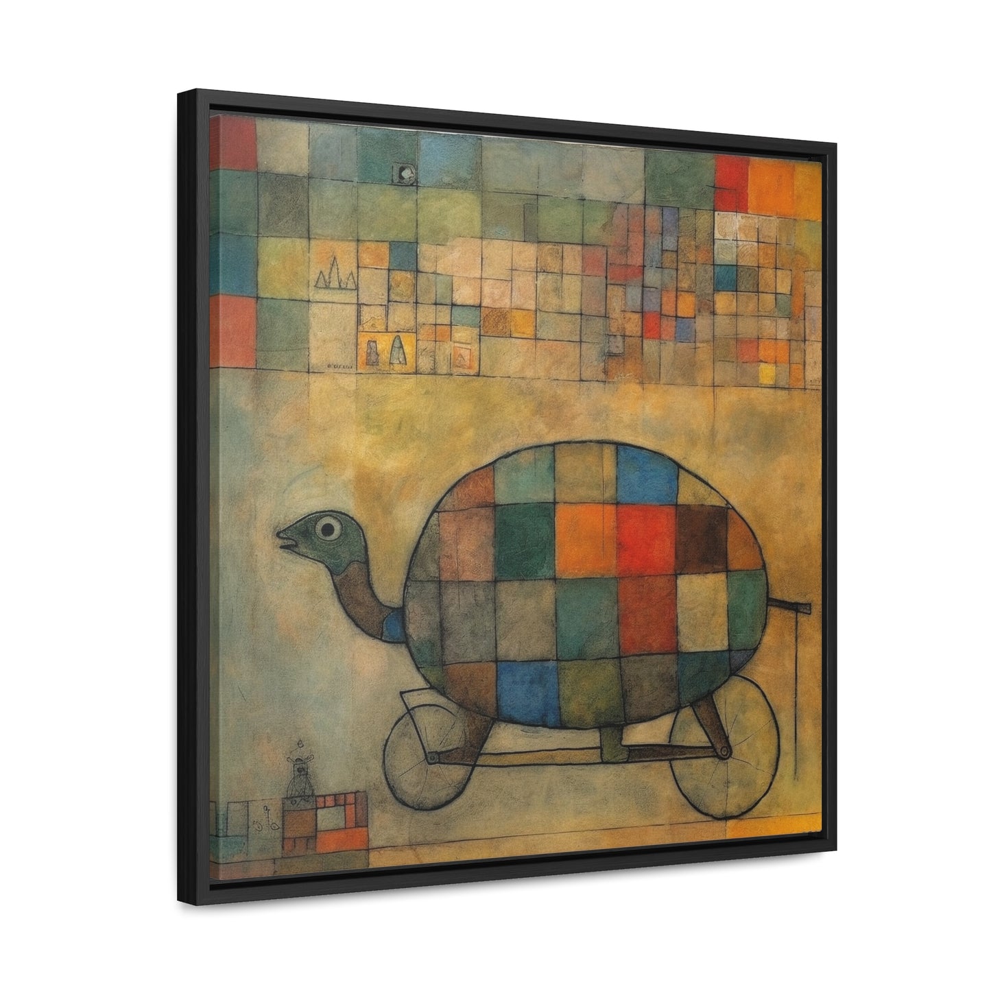 Turtle 12, Gallery Canvas Wraps, Square Frame
