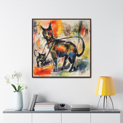 Cat 72, Gallery Canvas Wraps, Square Frame