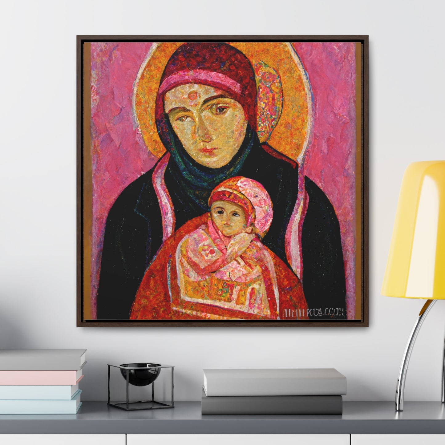 Mary and the Child 30, Valentinii, Gallery Canvas Wraps, Square Frame