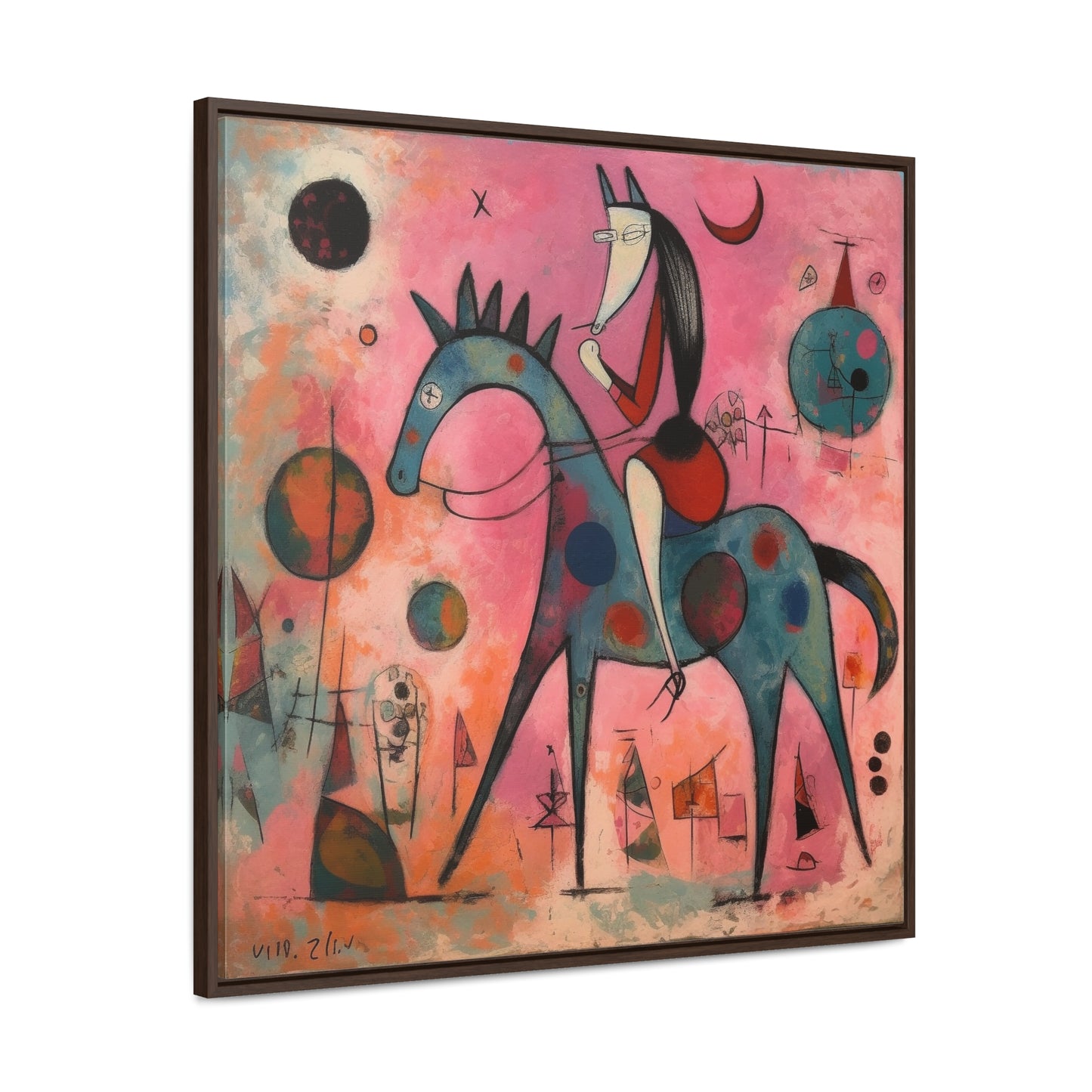 The Dreams of the Child 34, Gallery Canvas Wraps, Square Frame