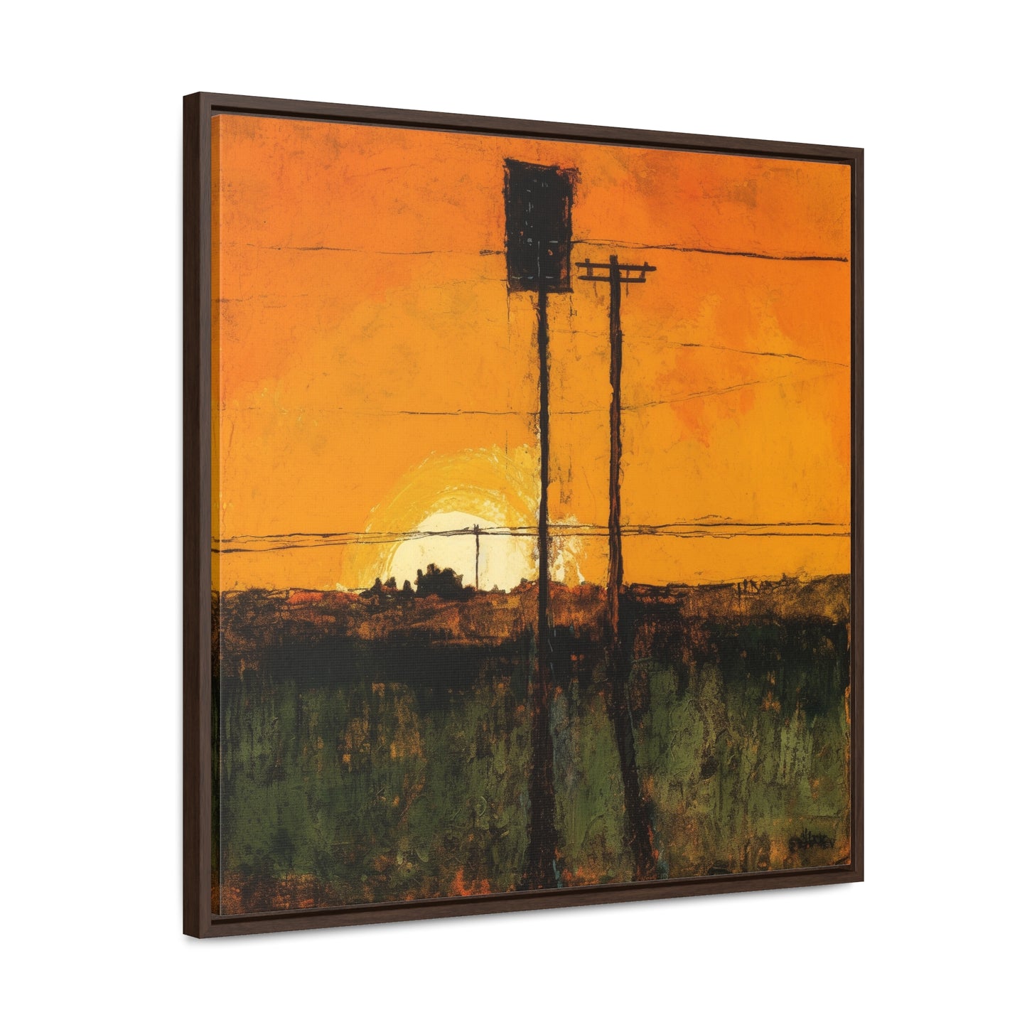 Land of the Sun 84, Valentinii, Gallery Canvas Wraps, Square Frame