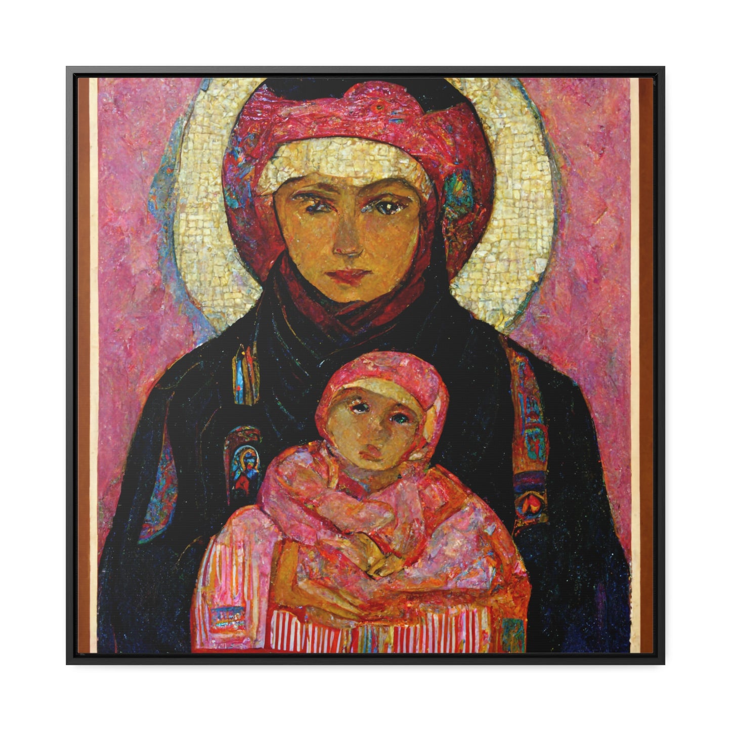 Mary and the Child 14, Valentinii, Gallery Canvas Wraps, Square Frame