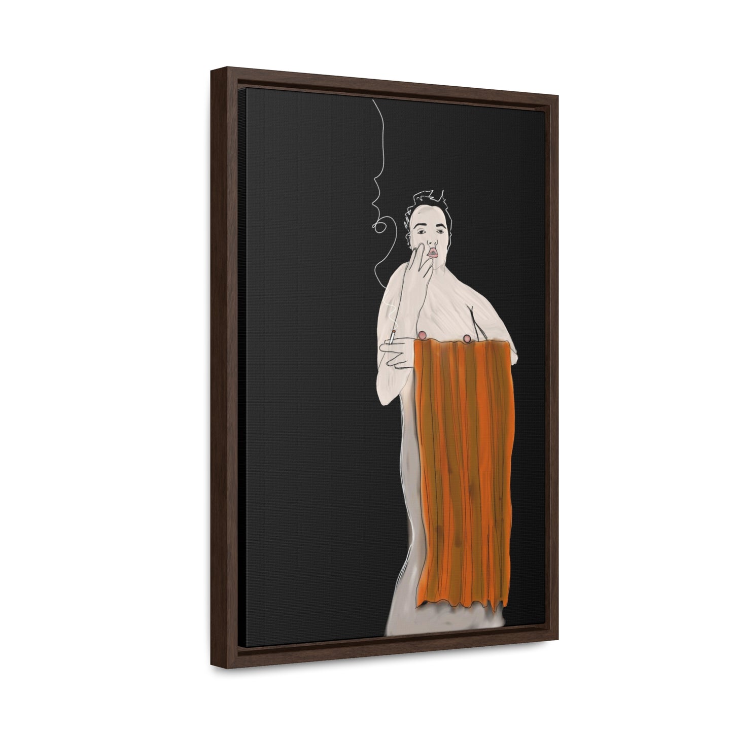 Official shame, Original Eduard Pavel, Gallery Canvas Wraps, Vertical Frame