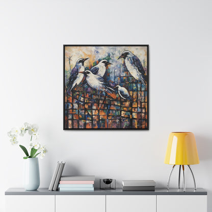 Bird 23, Gallery Canvas Wraps, Square Frame