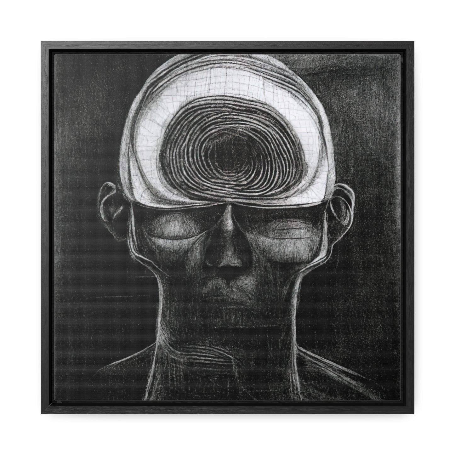 Brain 19, Valentinii, Gallery Canvas Wraps, Square Frame