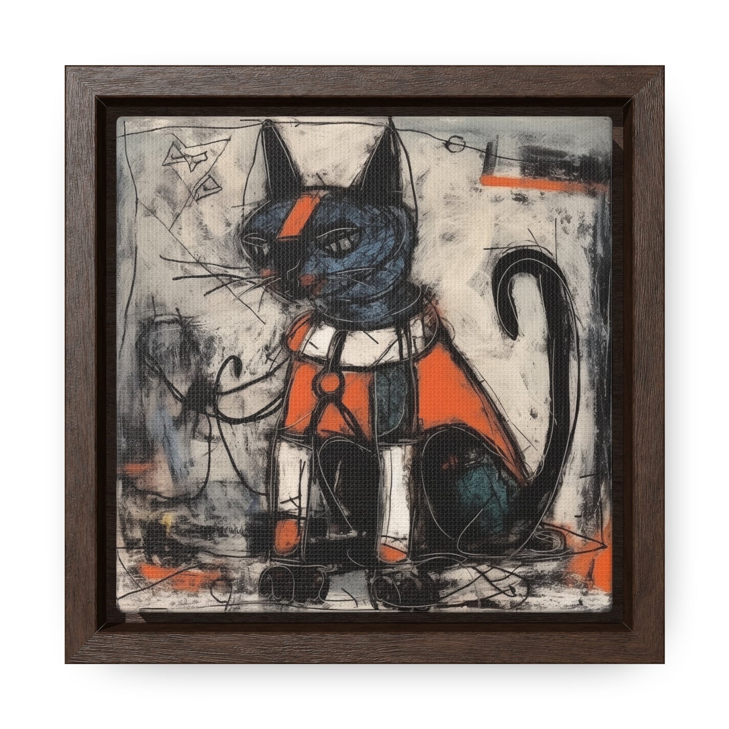 Cat 42, Gallery Canvas Wraps, Square Frame