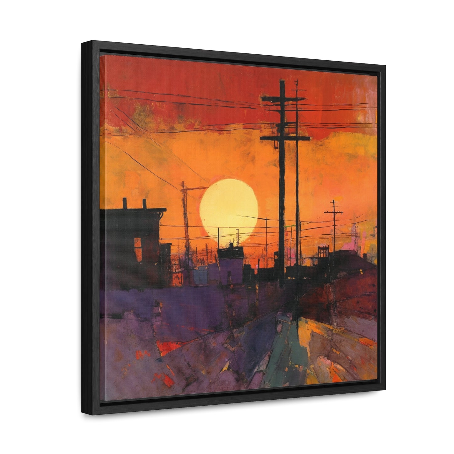 Land of the Sun 78, Valentinii, Gallery Canvas Wraps, Square Frame