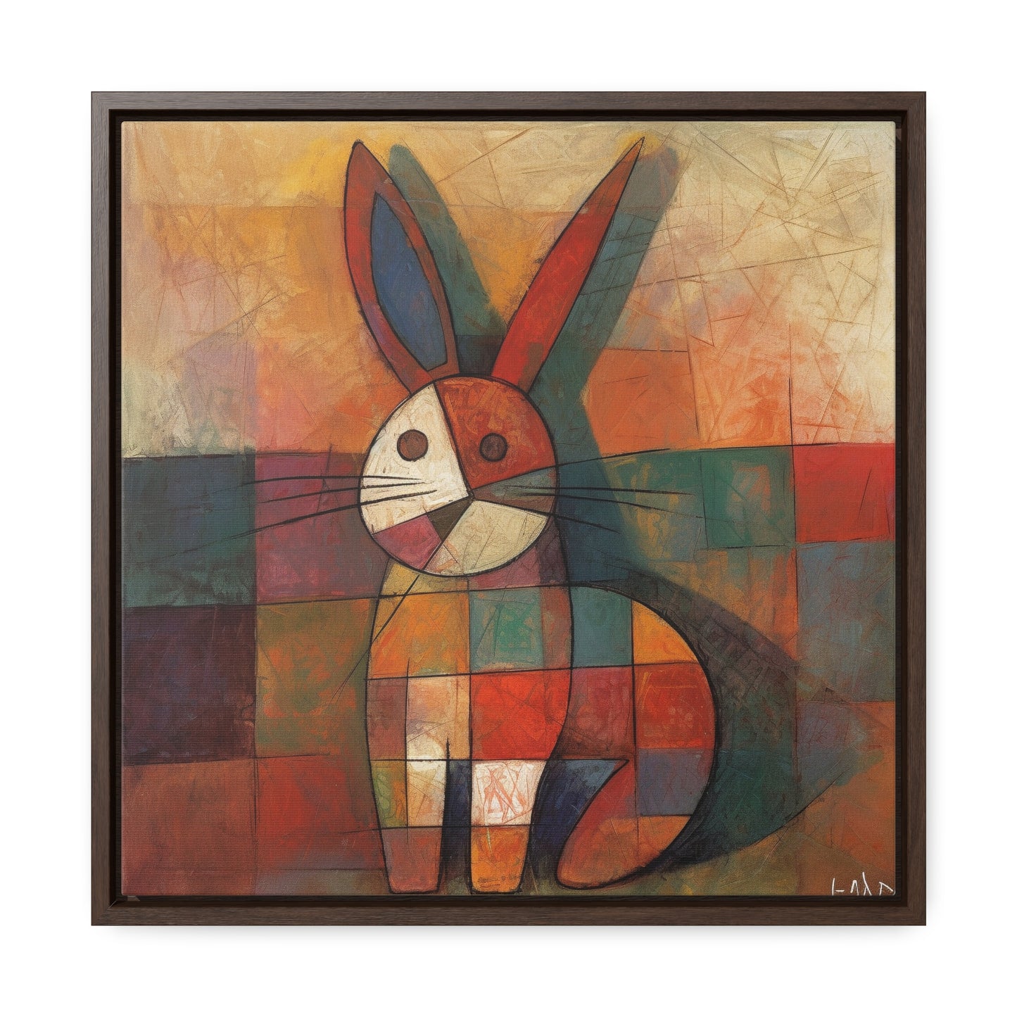 Rabbit 25, Gallery Canvas Wraps, Square Frame