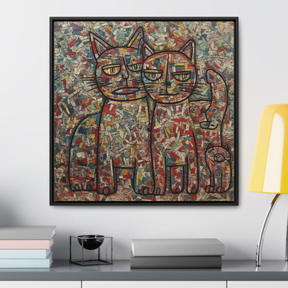 Cat 4, Gallery Canvas Wraps, Square Frame