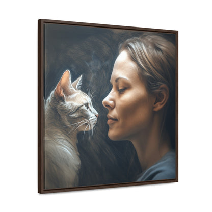 Cat Woman 32, Gallery Canvas Wraps, Square Frame