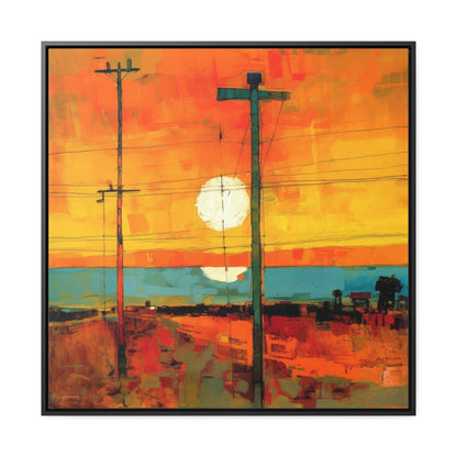 Land of the Sun 60, Valentinii, Gallery Canvas Wraps, Square Frame