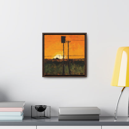 Land of the Sun 84, Valentinii, Gallery Canvas Wraps, Square Frame