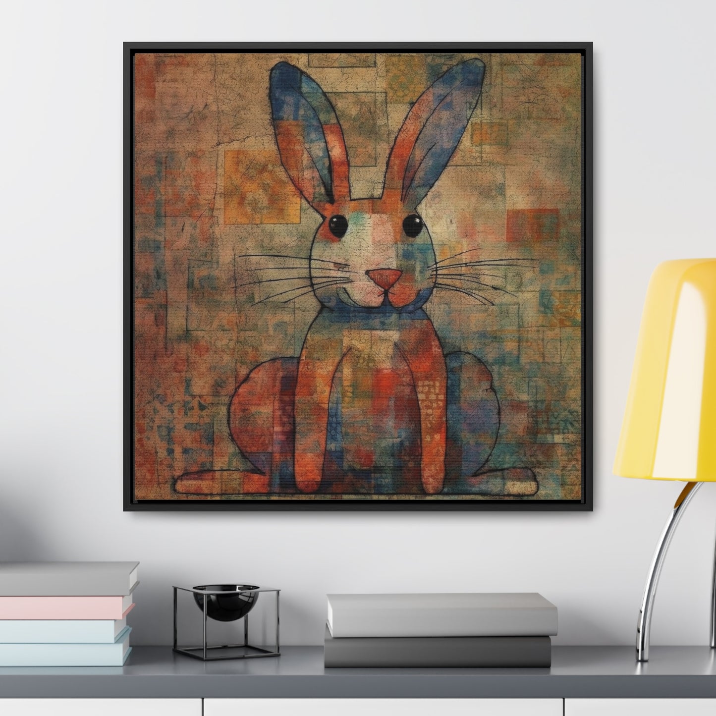 Rabbit 33, Gallery Canvas Wraps, Square Frame