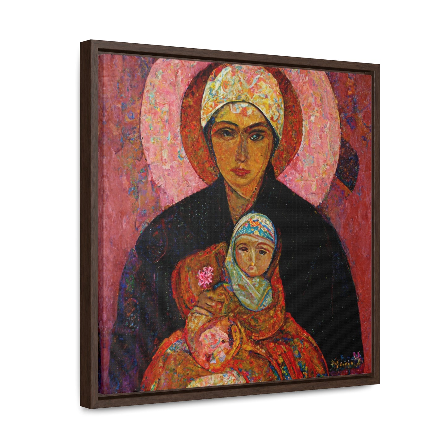 Mary and the Child 7, Valentinii, Gallery Canvas Wraps, Square Frame