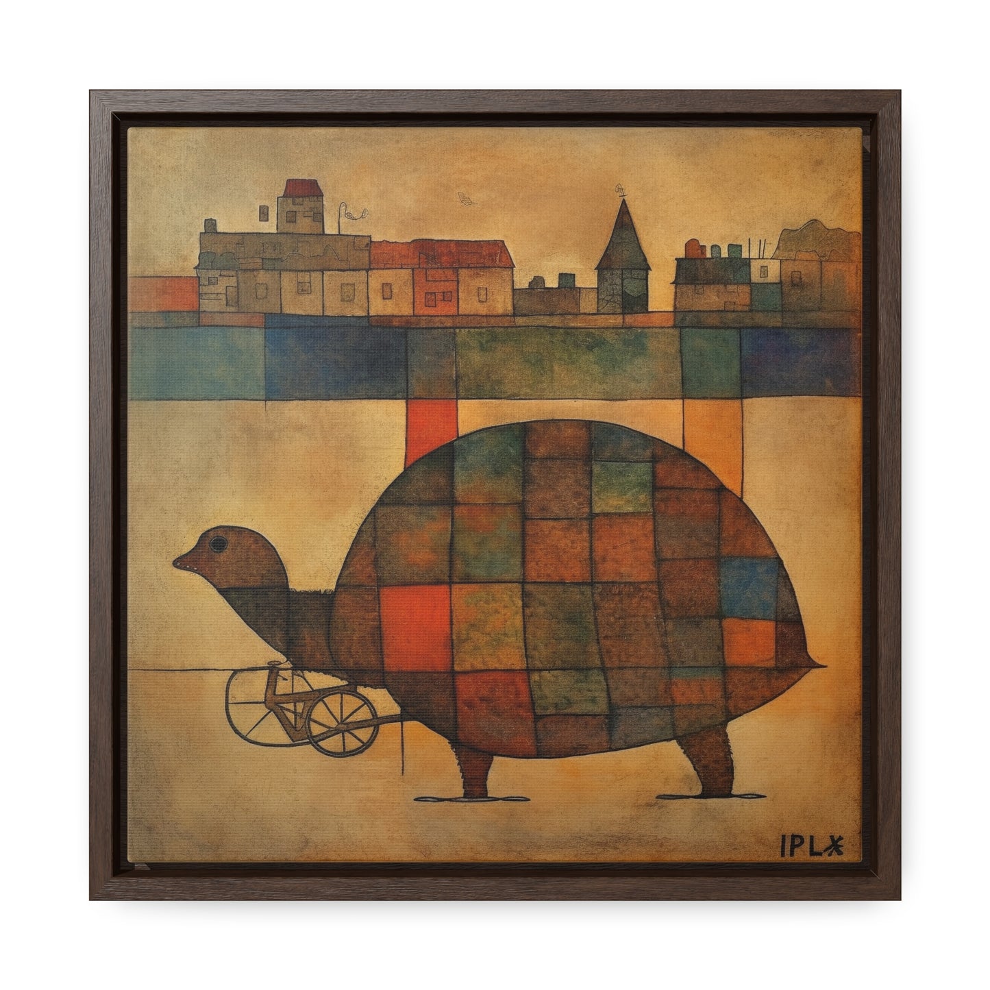 Turtle 17, Gallery Canvas Wraps, Square Frame