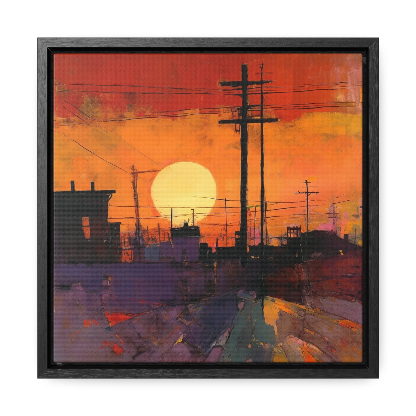 Land of the Sun 78, Valentinii, Gallery Canvas Wraps, Square Frame