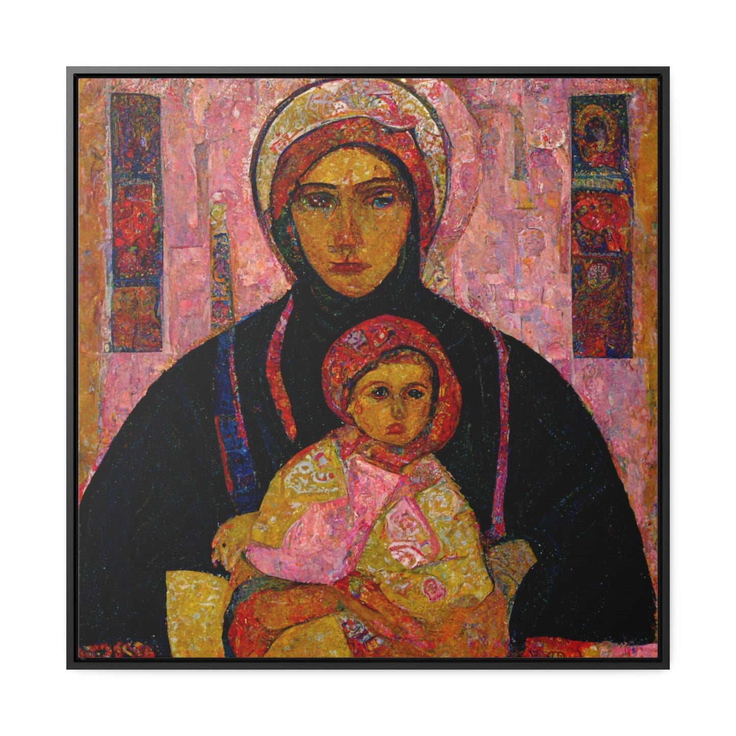 Mary and the Child 15, Valentinii, Gallery Canvas Wraps, Square Frame