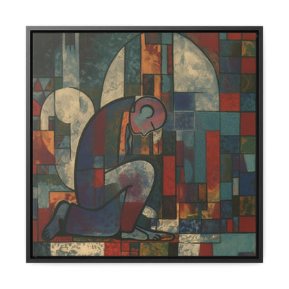 Sad Man 12, Valentinii, Gallery Canvas Wraps, Square Frame