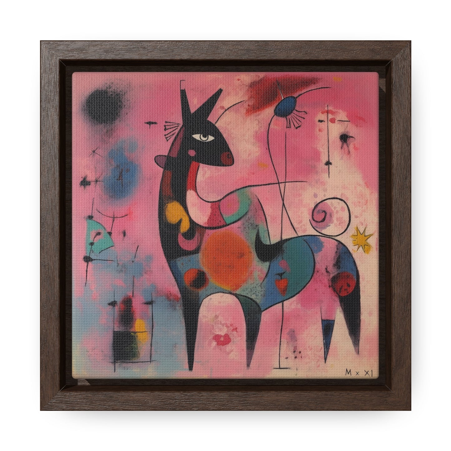 The Dreams of the Child 35, Gallery Canvas Wraps, Square Frame