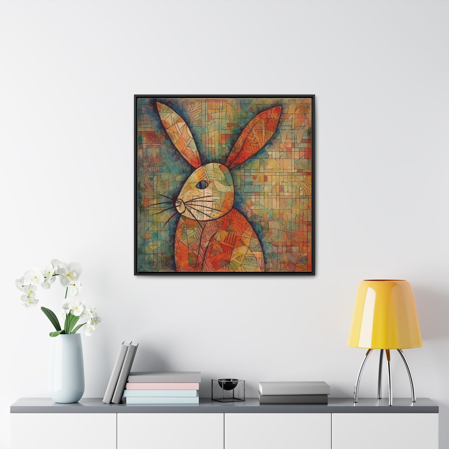 Rabbit 20, Gallery Canvas Wraps, Square Frame