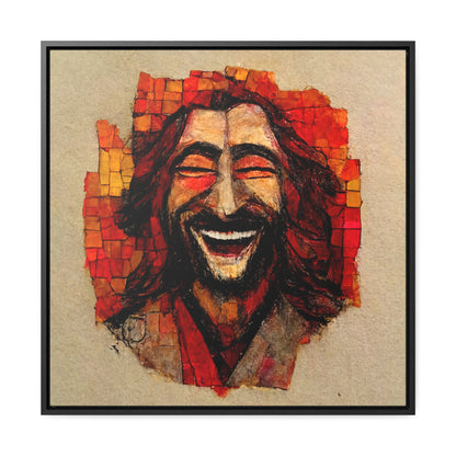 Jesus smiling 6, Valentinii, Gallery Canvas Wraps, Square Frame