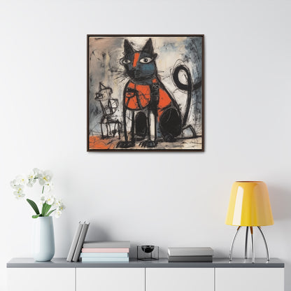 Cat 32, Gallery Canvas Wraps, Square Frame