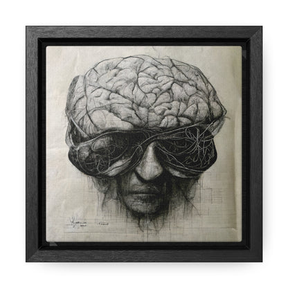 Brain 44, Valentinii, Gallery Canvas Wraps, Square Frame