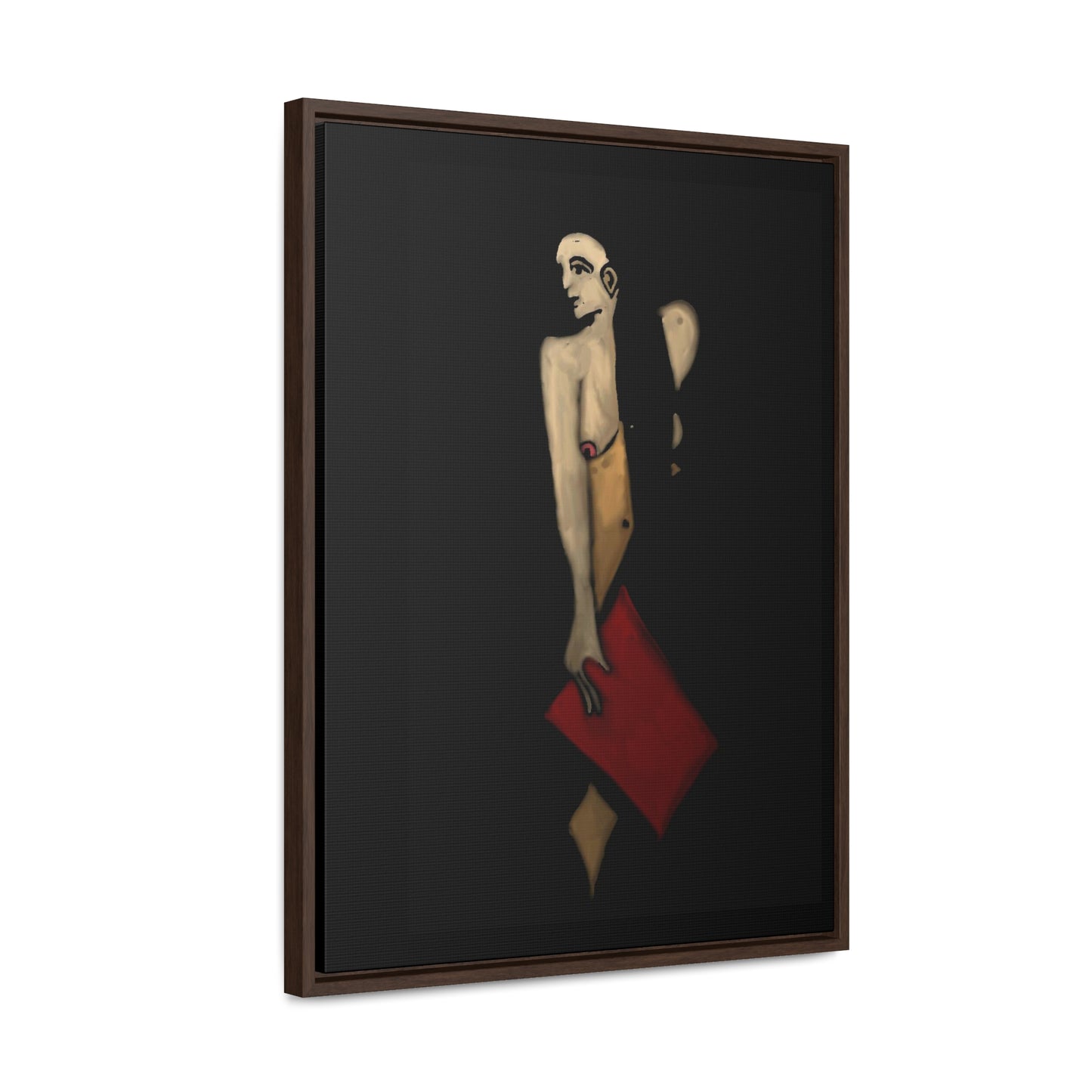 The Shadow Woman, Original Eduard Pavel, Gallery Canvas Wraps, Vertical Frame