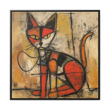 Cat 90, Gallery Canvas Wraps, Square Frame