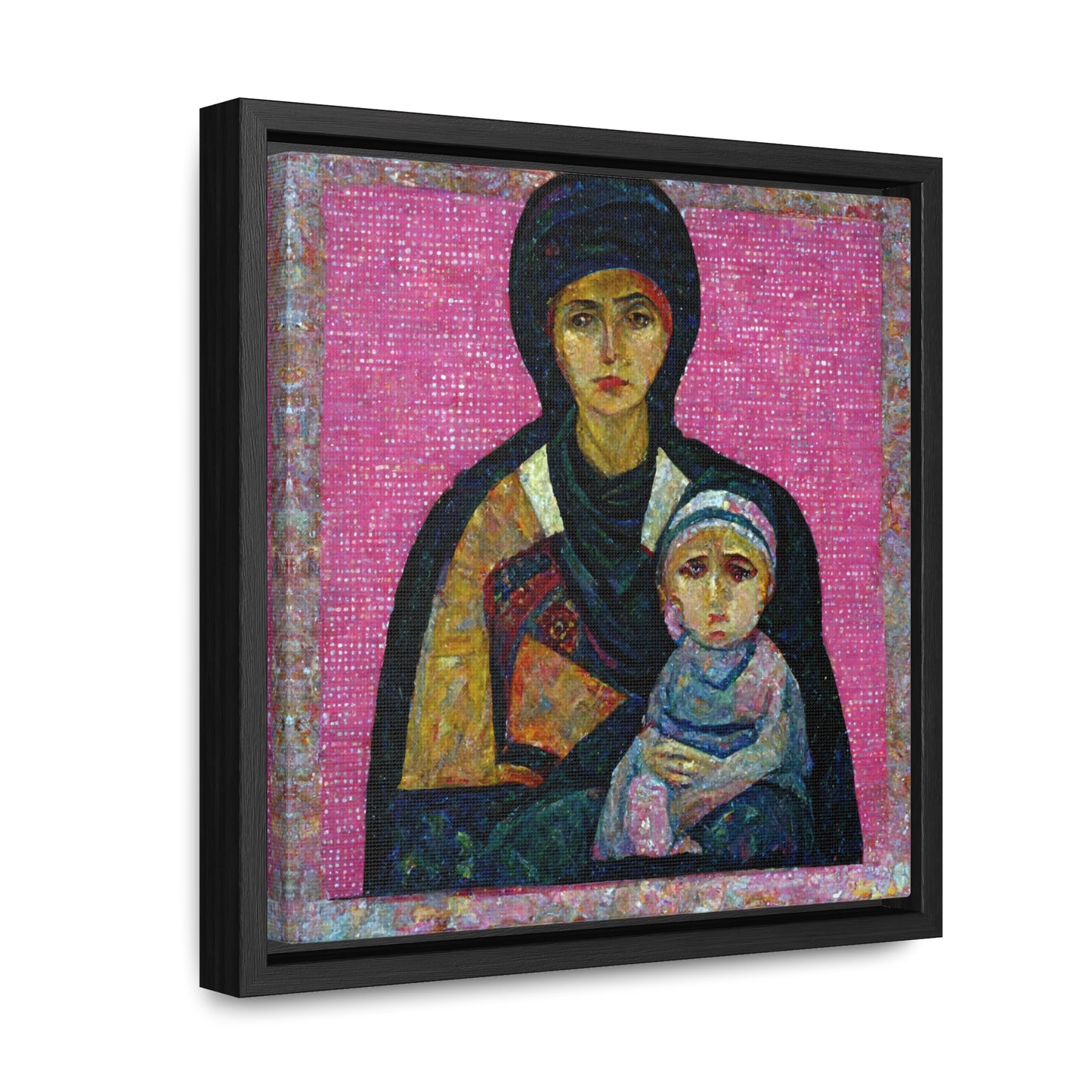 Mary and the Child 12, Valentinii, Gallery Canvas Wraps, Square Frame