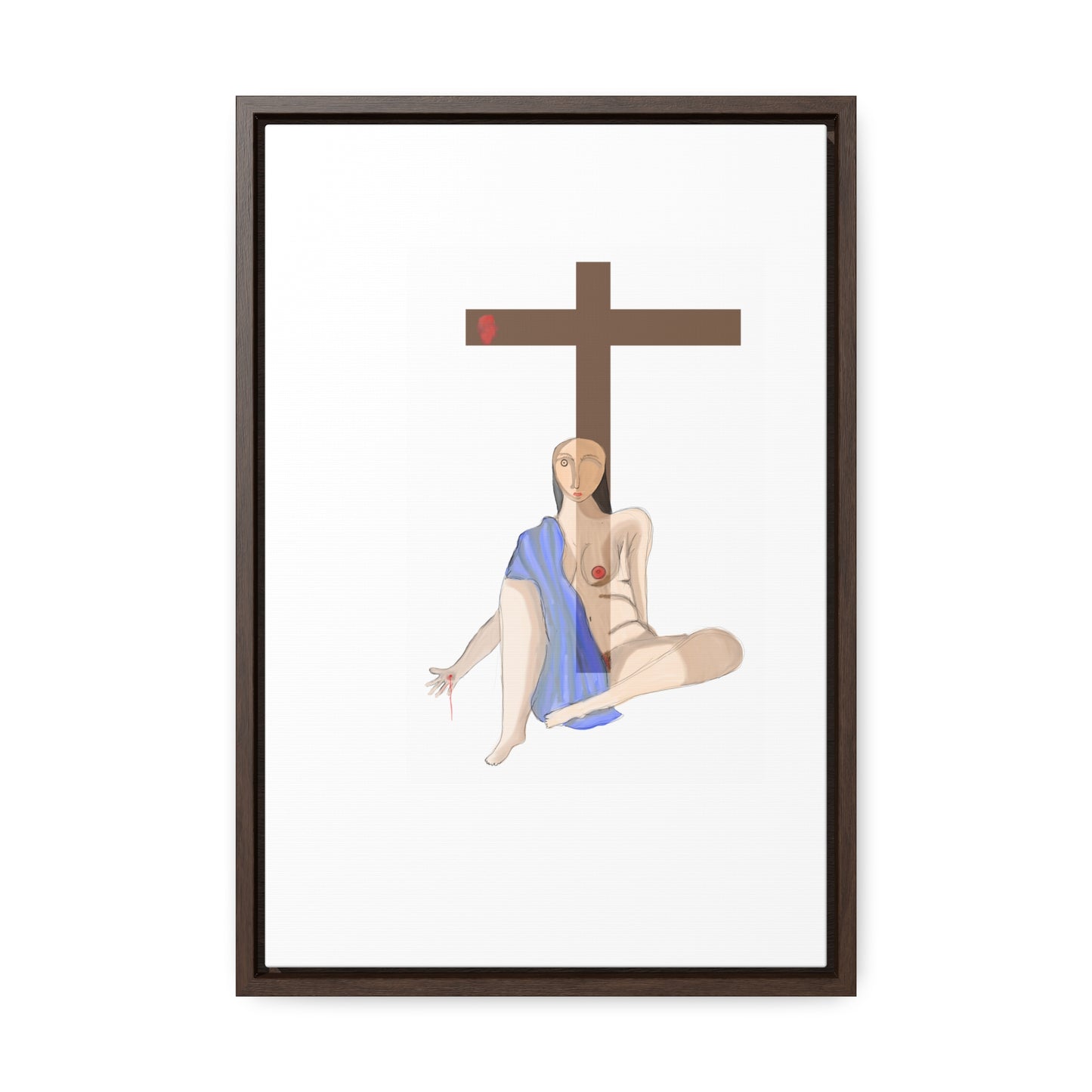 Cross, Original Eduard Pavel, Gallery Canvas Wraps, Vertical Frame