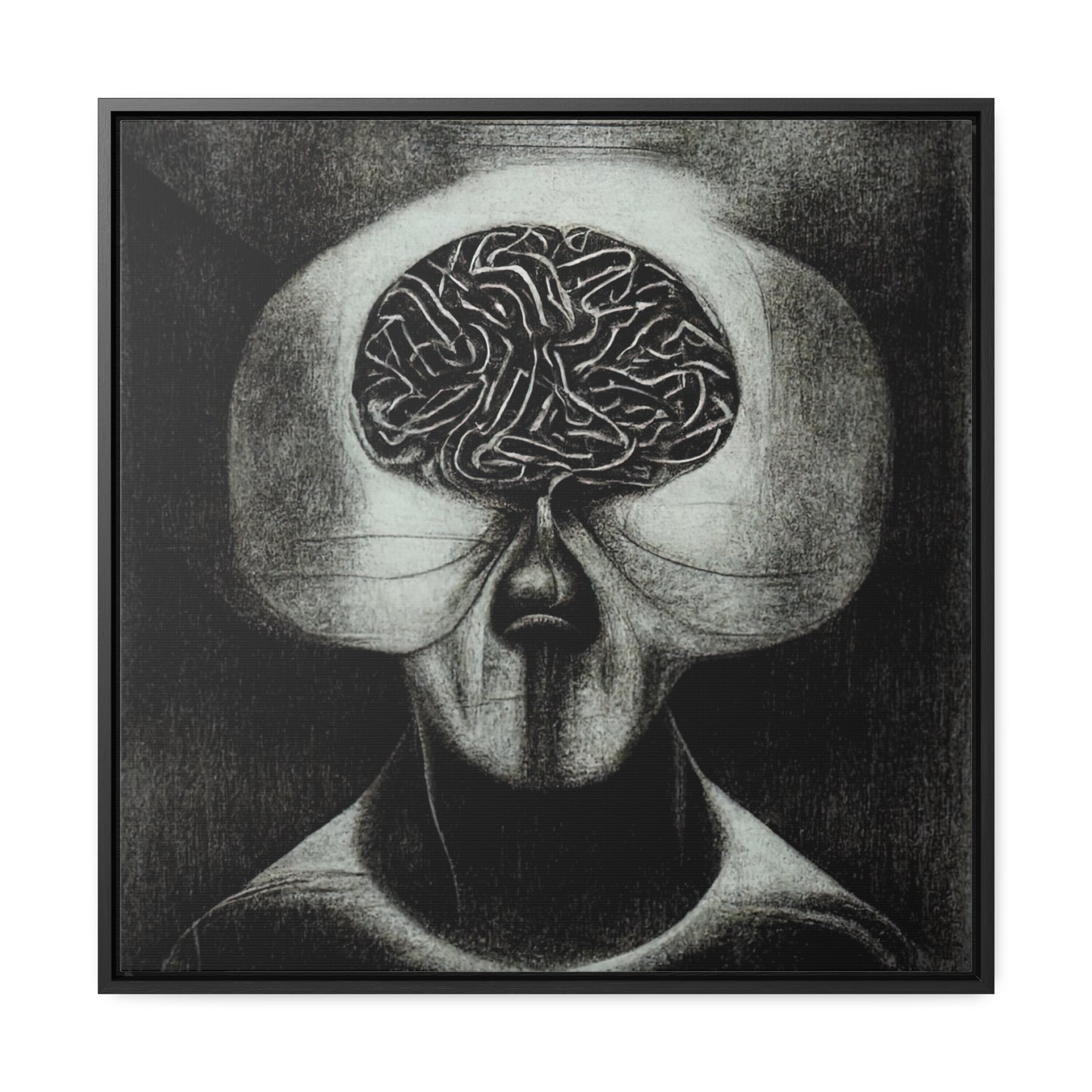 Brain 38, Valentinii, Gallery Canvas Wraps, Square Frame