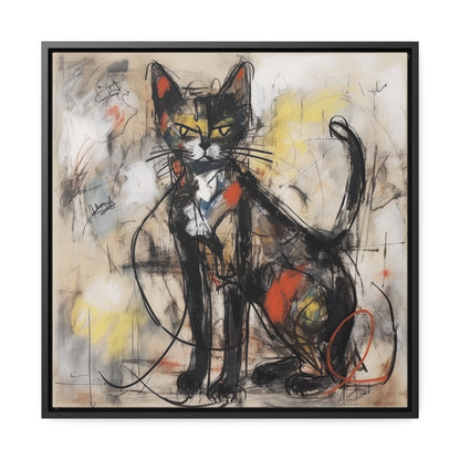 Cat 57, Gallery Canvas Wraps, Square Frame