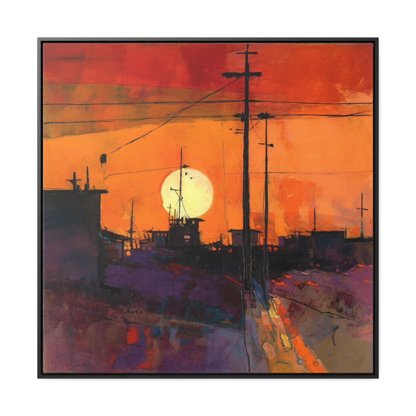 Land of the Sun 73, Valentinii, Gallery Canvas Wraps, Square Frame