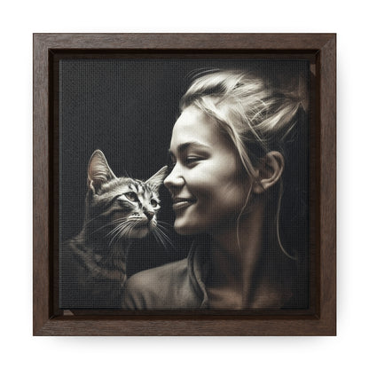 Cat Woman 31, Gallery Canvas Wraps, Square Frame