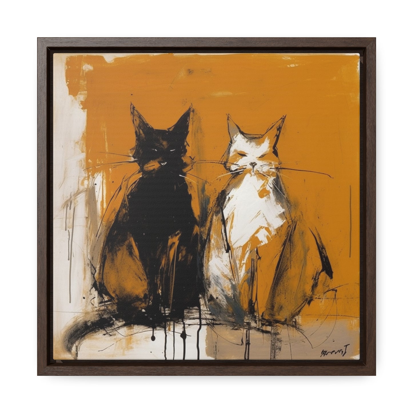 Cat 11, Gallery Canvas Wraps, Square Frame