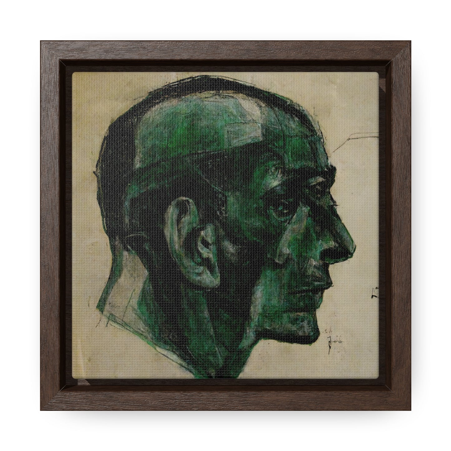 Heads 8, Valentinii, Gallery Canvas Wraps, Square Frame