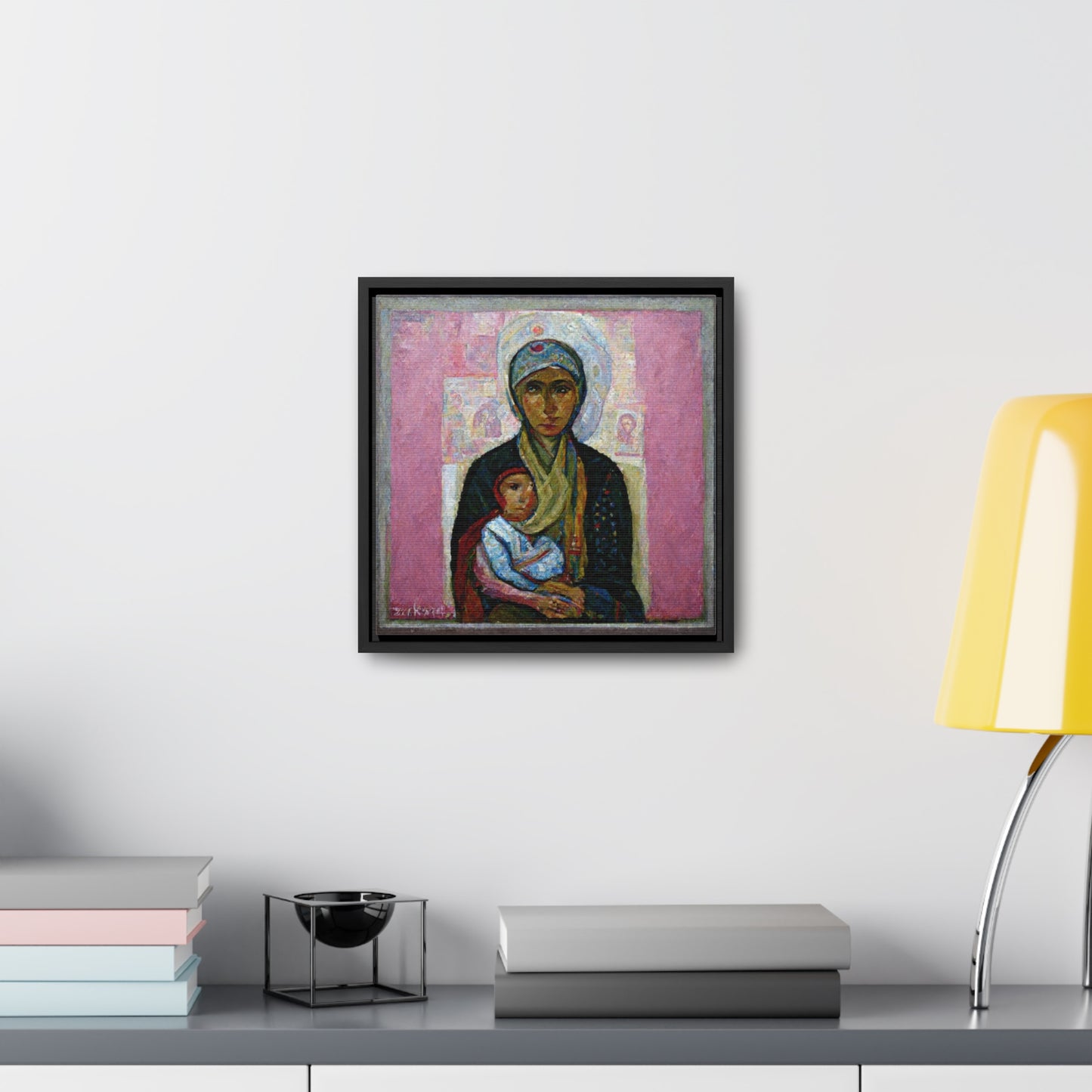 Mary and the Child 25, Valentinii, Gallery Canvas Wraps, Square Frame