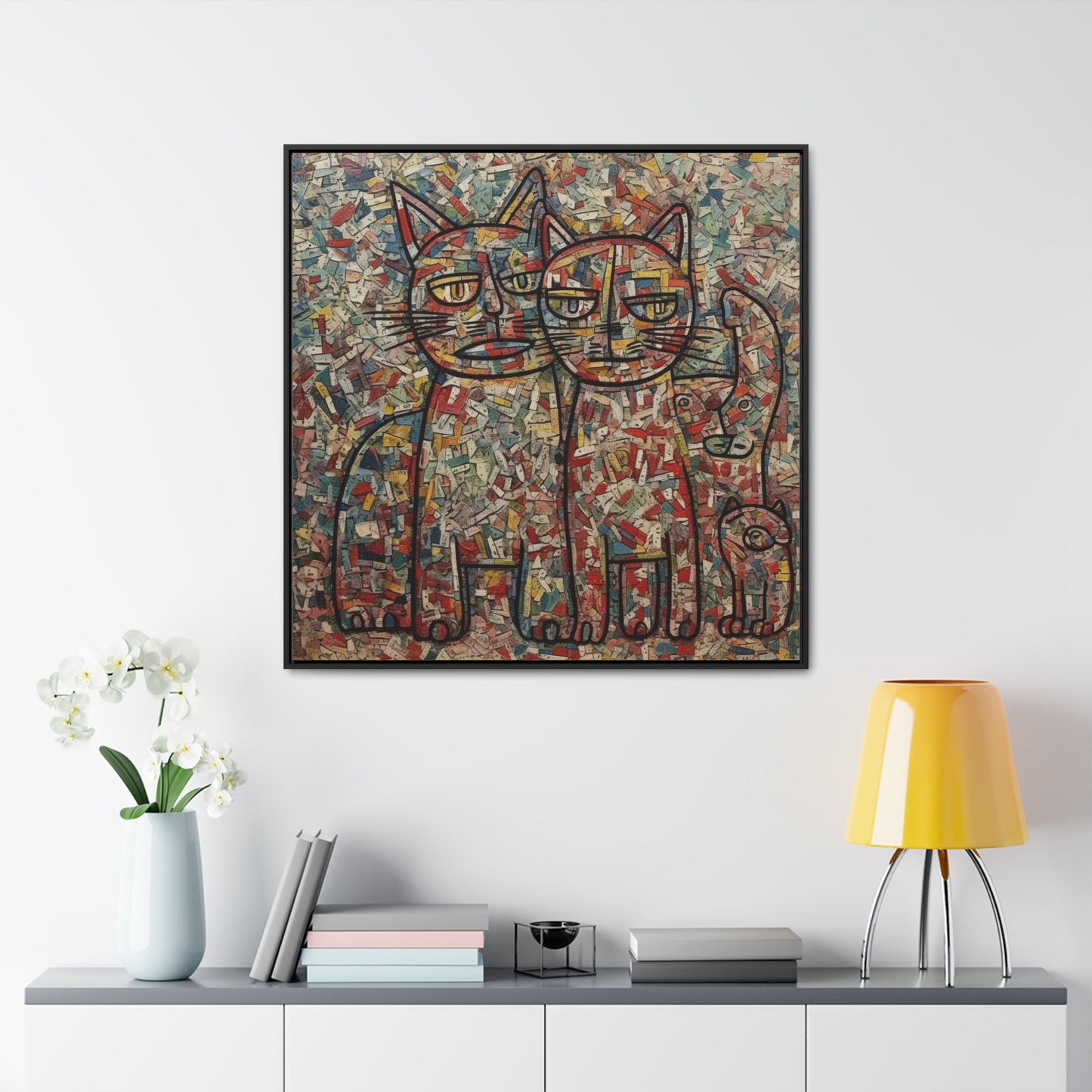 Cat 4, Gallery Canvas Wraps, Square Frame