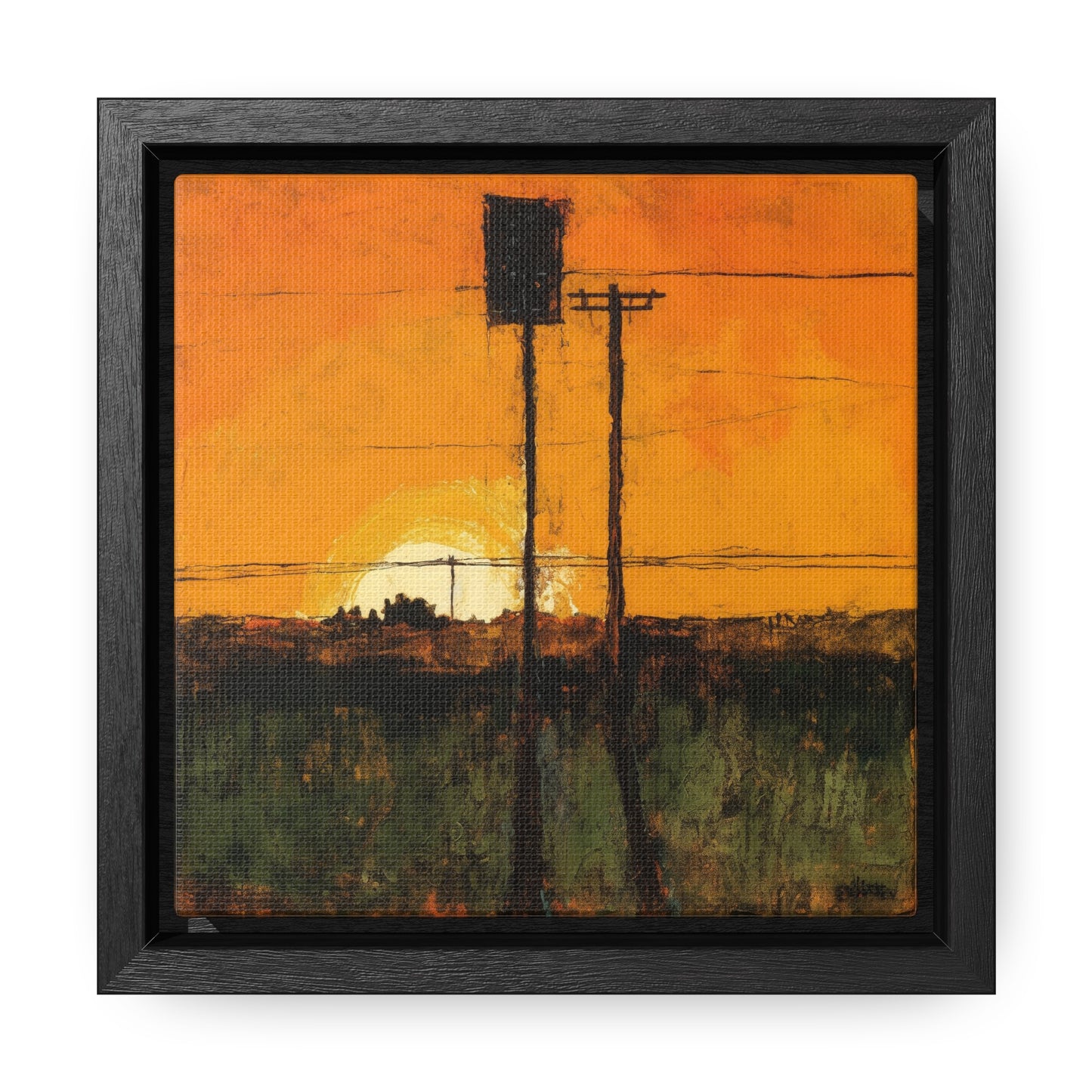 Land of the Sun 84, Valentinii, Gallery Canvas Wraps, Square Frame