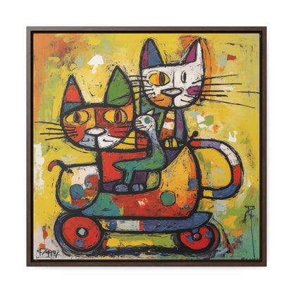 Cat 142, Gallery Canvas Wraps, Square Frame