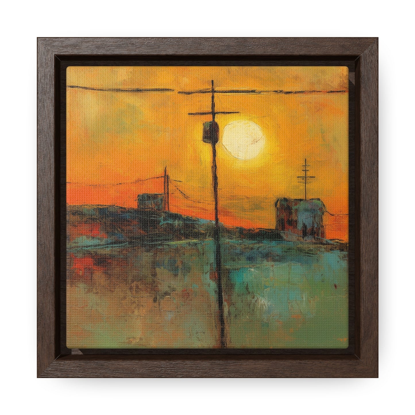 Land of the Sun 53, Valentinii, Gallery Canvas Wraps, Square Frame