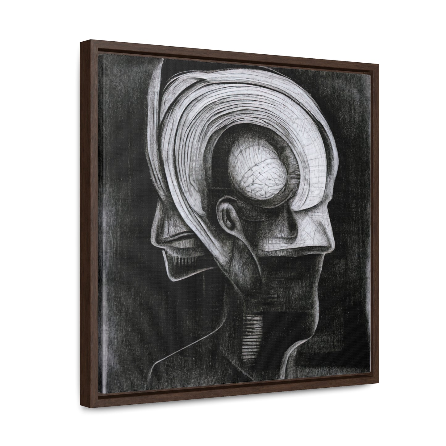Brain 41, Valentinii, Gallery Canvas Wraps, Square Frame