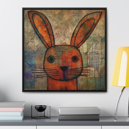 Rabbit 19, Gallery Canvas Wraps, Square Frame