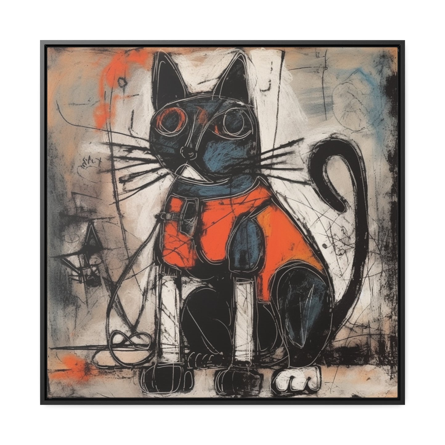 Cat 63, Gallery Canvas Wraps, Square Frame