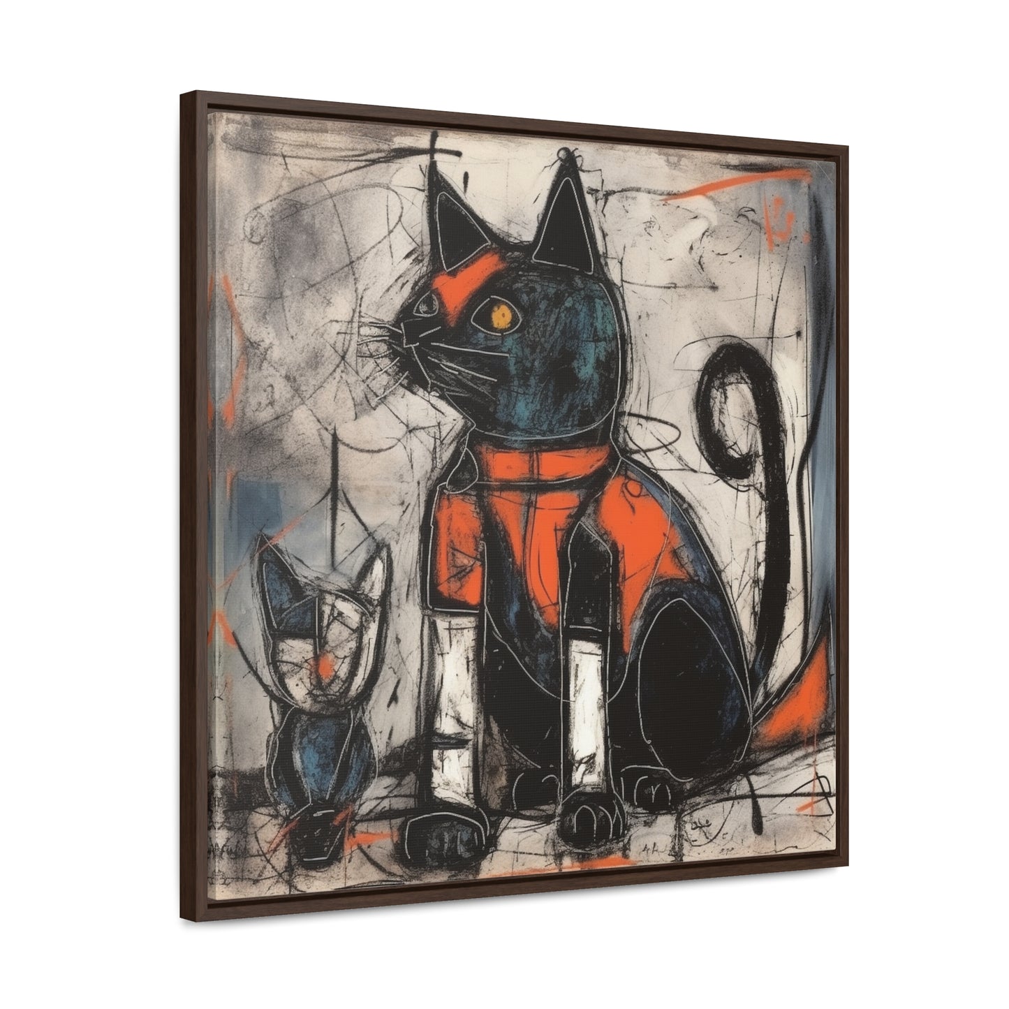 Cat 92, Gallery Canvas Wraps, Square Frame