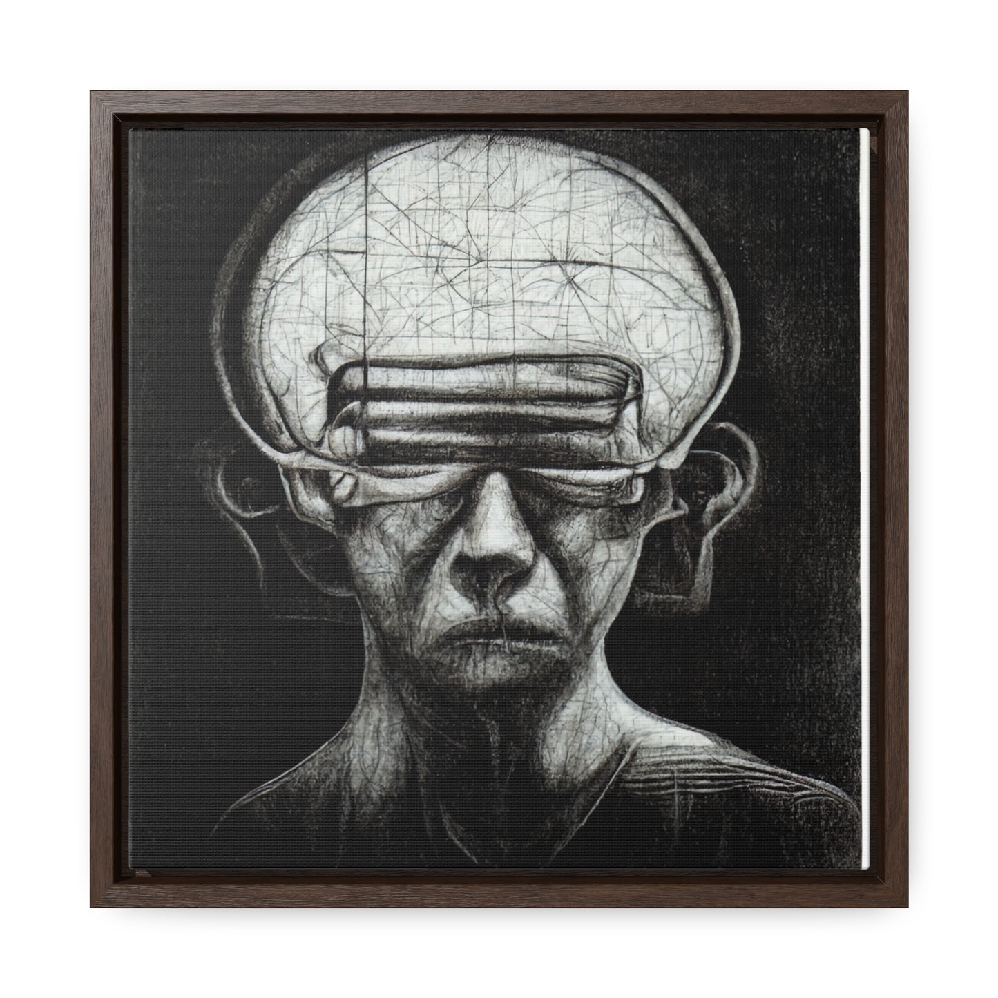 Brain 13, Valentinii, Gallery Canvas Wraps, Square Frame