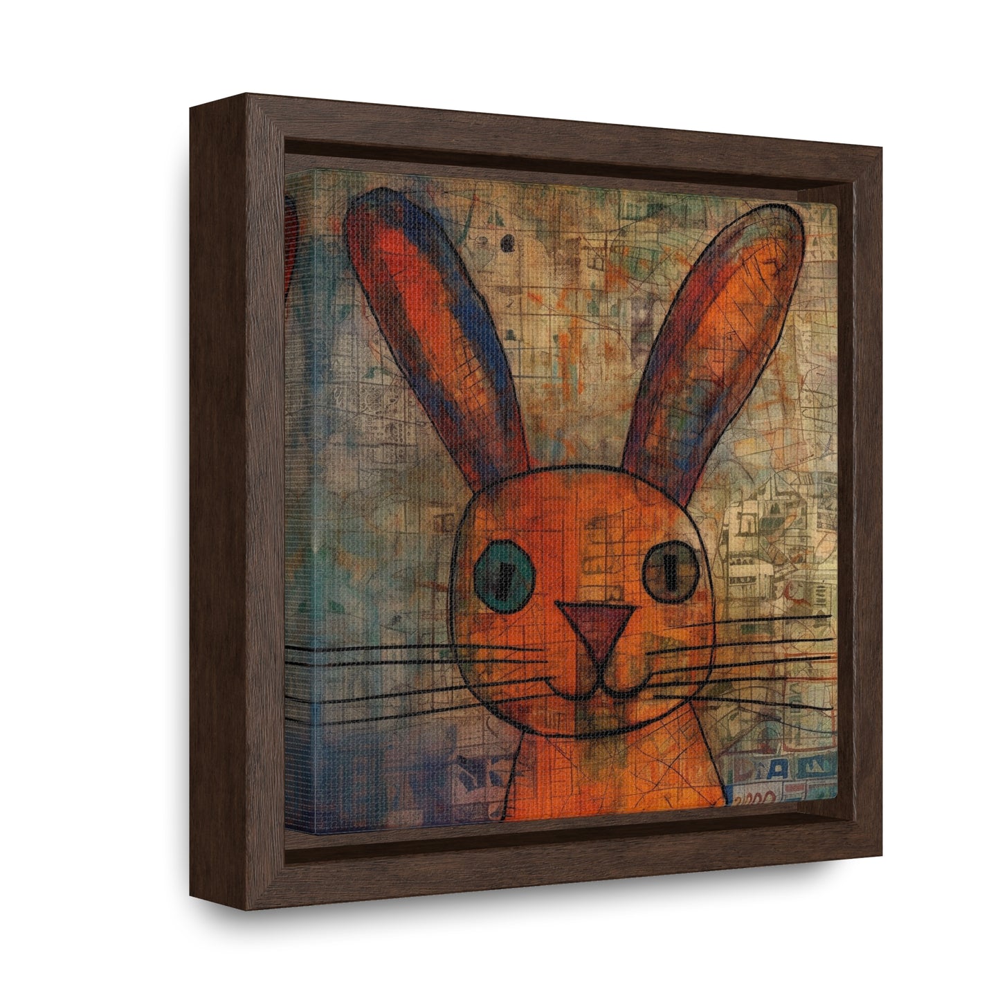 Rabbit 10, Gallery Canvas Wraps, Square Frame